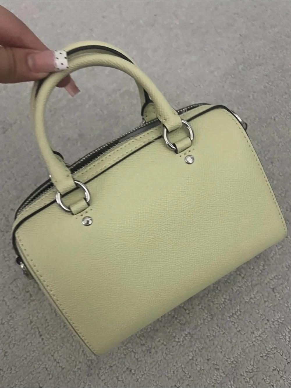 Coach Mini Rowan Crossbody bag in a Pale Lime color